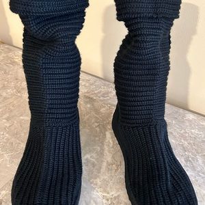 UGG crochet black boots. Size 9